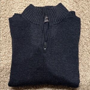 Black Brown 1826 Men's Charcoal Zip-Up Sweater